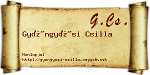 Gyöngyösi Csilla névjegykártya